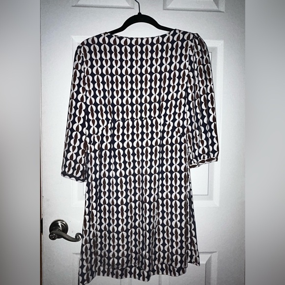 BODEN Geometric Patterned 3/4 Length Sleeves size US 6 - Picture 2 of 3